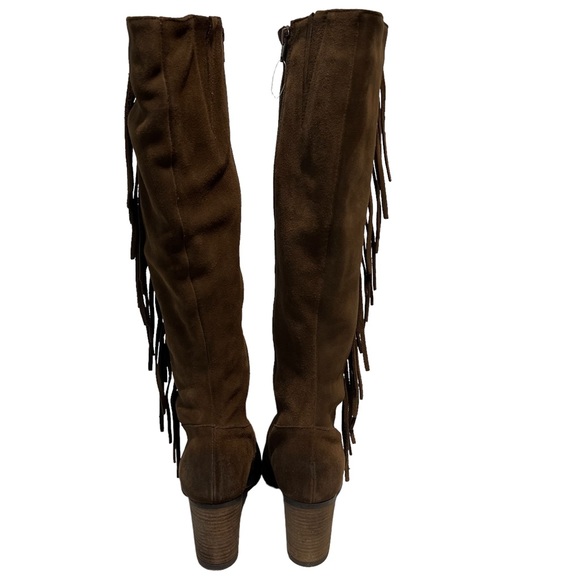 Bos. & Co. Houston Dark Tan Brown Suede Waterproof Knee High Boot - Picture 6 of 13